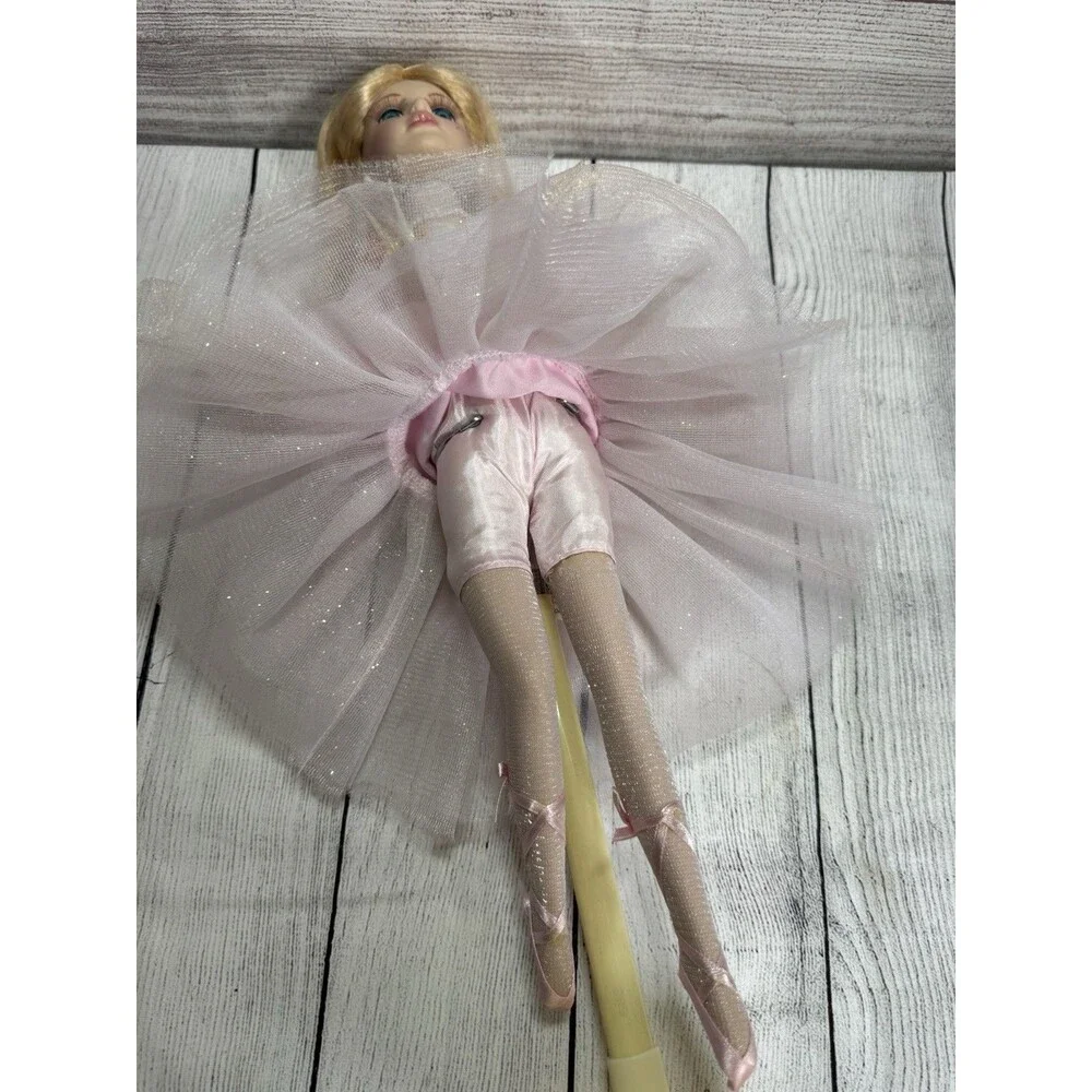 16” Porcelain Doll Ballerina Doll With Stand  NWOB
